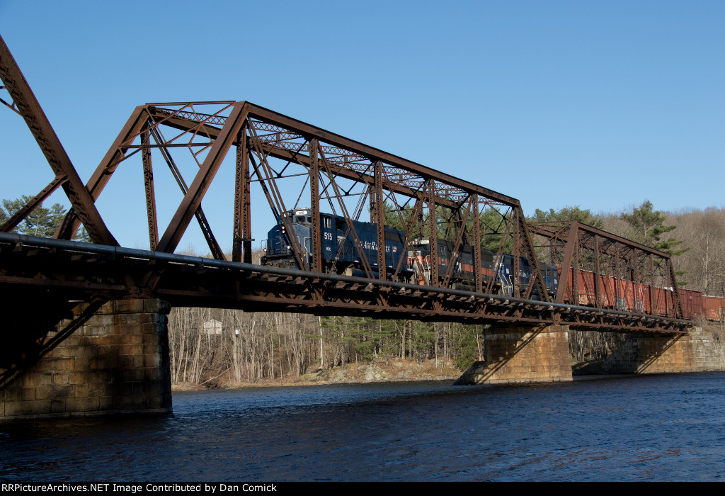 PORU 515 Crosses the Androscoggin River in Jay